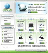 数码设备公司网站设计模板 在红动网获取灵感与素材